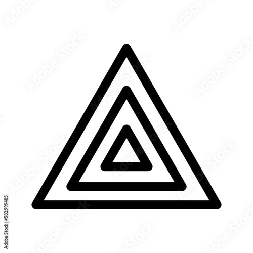 Free Download Triangle Icon Vector Symbol Design Illustration - GFXLoad