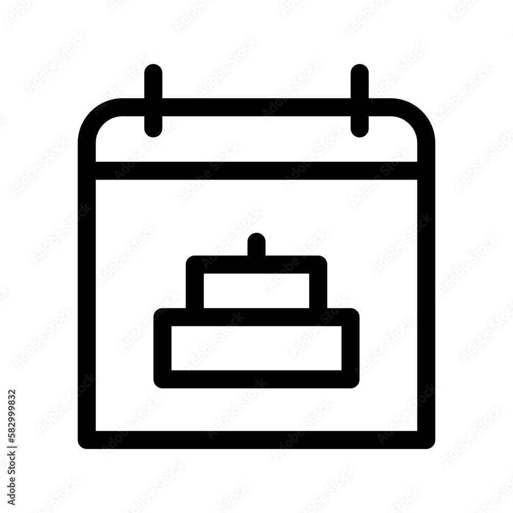 Date Of Birth Icon Vector Symbol Design Illustration Date Of Birth Icon Vector Symbol Design Illustration