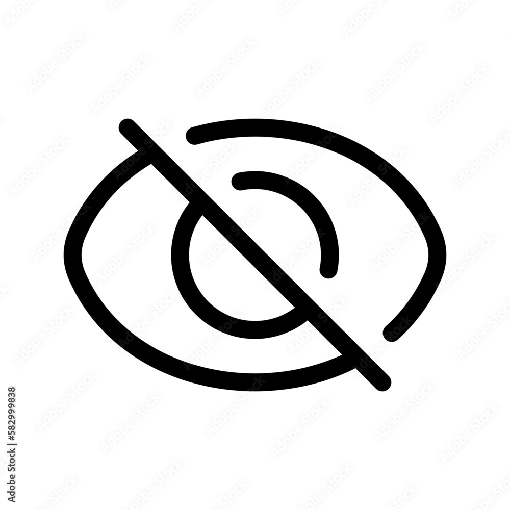 Hide Icon Vector Symbol Design Illustration Hide Icon Vector Symbol Design Illustration