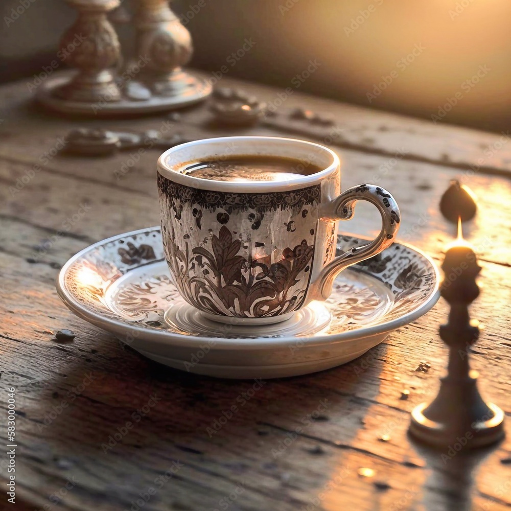 Orientalische Kaffeetasse, made by Ai, Ai-Art Orientalische Kaffeetasse, made by Ai, Ai-Art