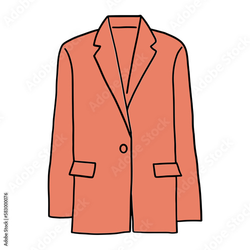 blazer jacket hand drawn