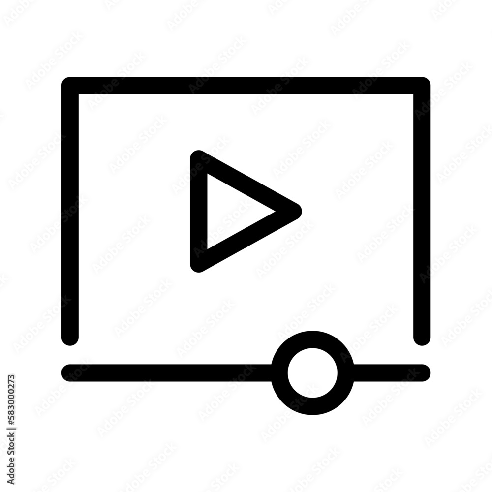 Media Player Icon Vector Symbol Design Illustration Media Player Icon Vector Symbol Design Illustration
