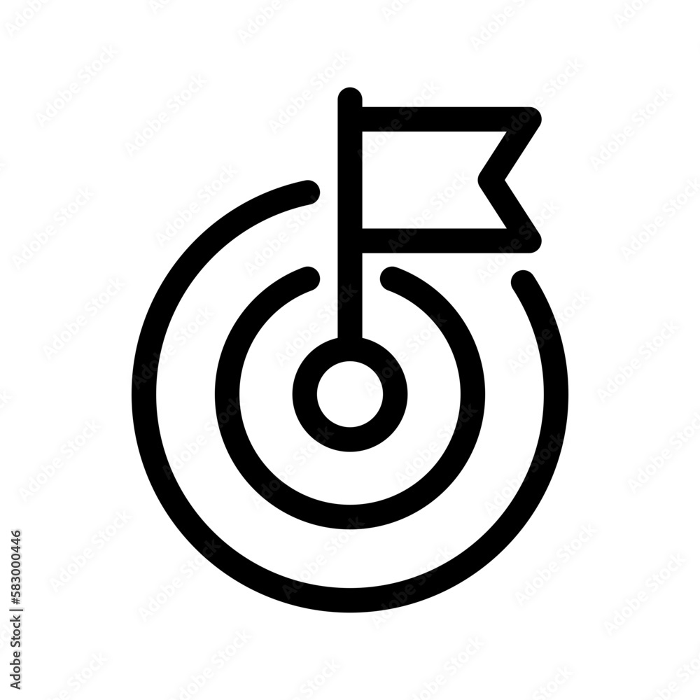 Goal Icon Vector Symbol Design Illustration Goal Icon Vector Symbol Design Illustration