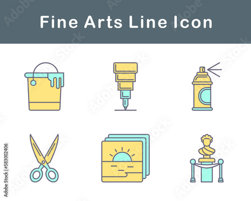 Fine Arts Vector Icon Set