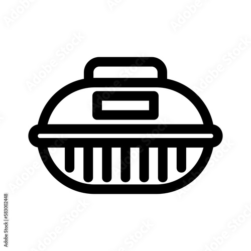 pet carrier icon or logo isolated sign symbol vector illustration - high quality black style vector icons
