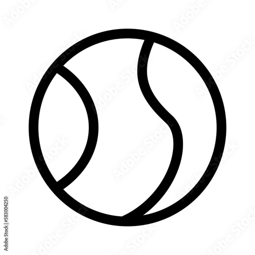 tennis ball icon or logo isolated sign symbol vector illustration - high quality black style vector icons 