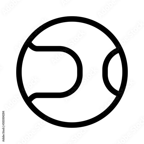 tennis ball icon or logo isolated sign symbol vector illustration - high quality black style vector icons 