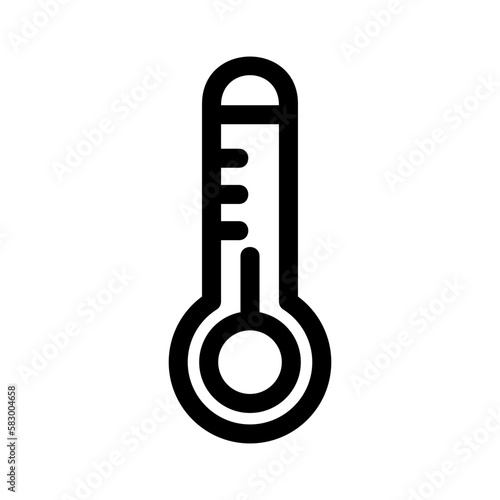 thermometer icon or logo isolated sign symbol vector illustration - high quality black style vector icons
