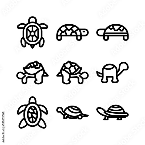 tortoise icon or logo isolated sign symbol vector illustration - high quality black style vector icons 
