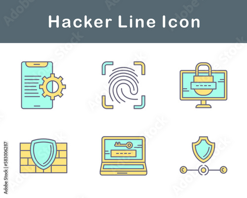 Hacker Vector Icon Set