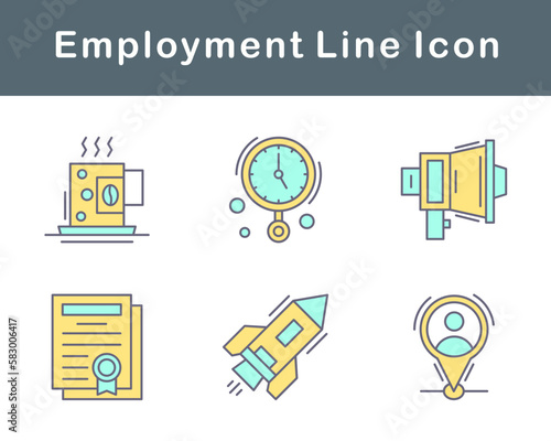 Employment Vector Icon Set