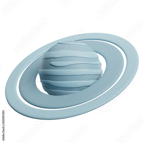 Obraz na płótnie saturn 3d illustration