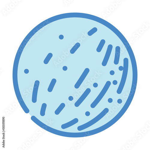 mercury planet color icon vector illustration