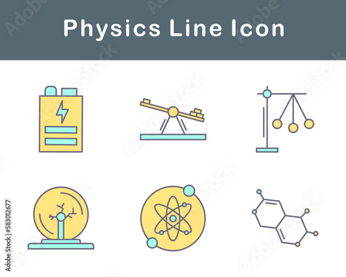 Physics Vector Icon Set