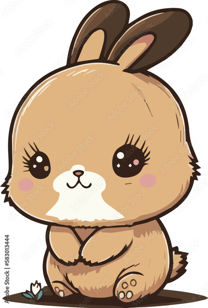 Bunny vector for kids illustrations. Rabbit cartoon vector Bunny vector for kids illustrations. Rabbit cartoon vector