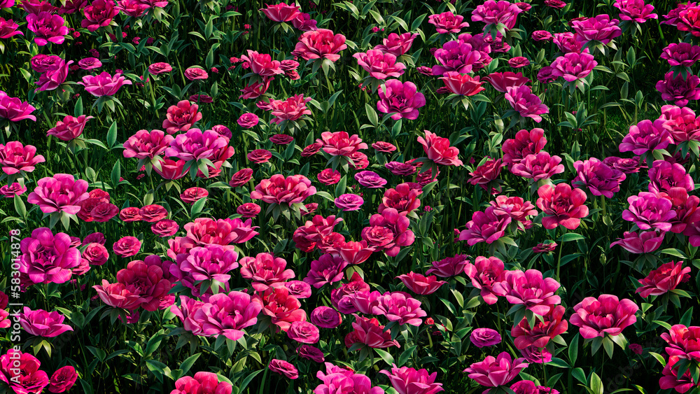 Beautiful Mother's Day Background with Pink and Red Roses. Floral Wallpaper with Multicolored Flowers. Beautiful Mother's Day Background with Pink and Red Roses. Floral Wallpaper with Multicolored Flowers.