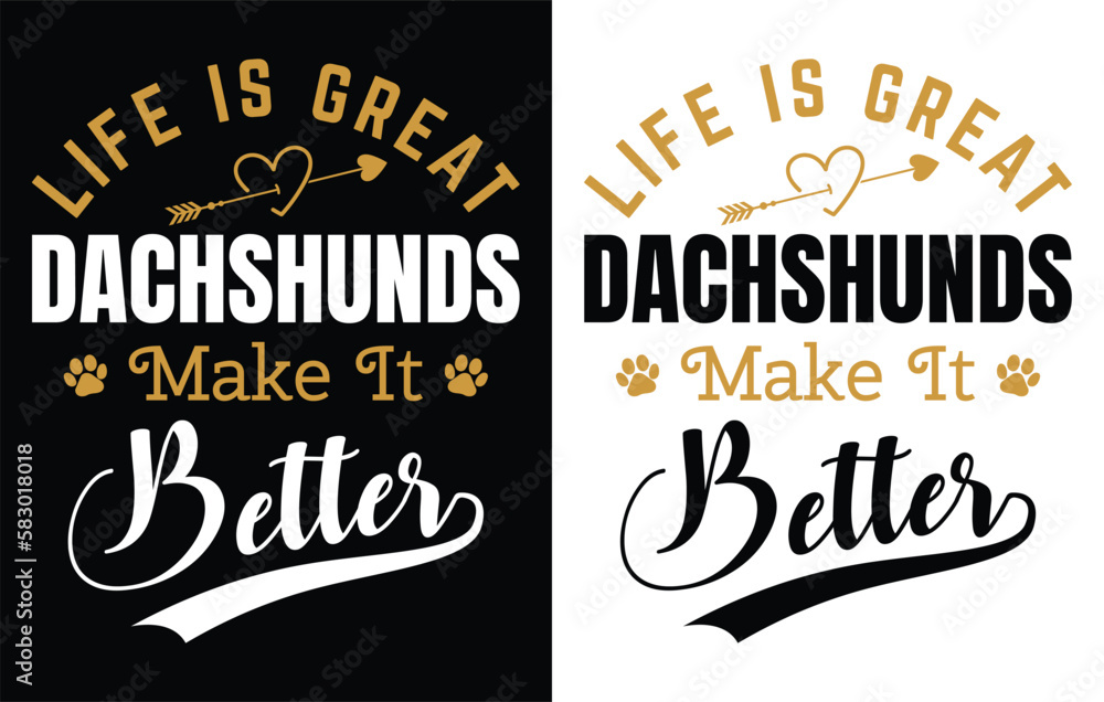 Fototapeta premium Dog Breed Lover Typography Funny T shirt design Gift for Men and Women.