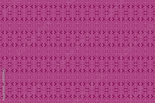 Ethnic fabric pattern Designed from geometric shapes Ethnic Asian style fabric pattern Used for home decoration, carpet work, 