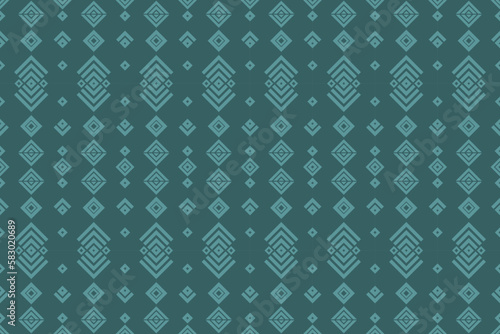 Ethnic fabric pattern Designed from geometric shapes Ethnic Asian style fabric pattern Used for home decoration carpet work
