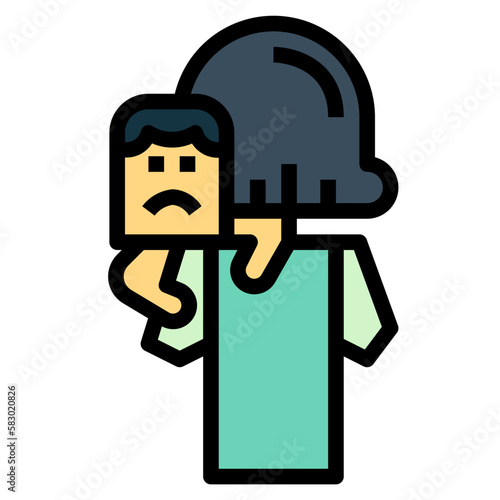 mommy filled outline icon style