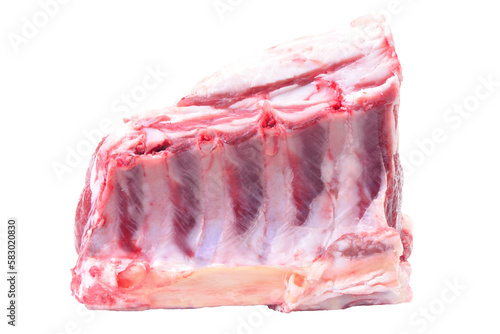Lamb ribs isolated 