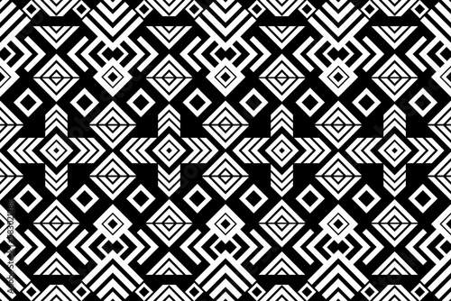 Seamless oriental geometric ethnic pattern for background or wallpaper. Carpet
