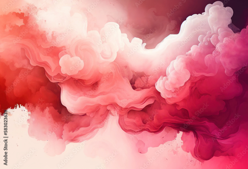 Red Marble Texture Background, Abstract Watercolor Artistic Backdrop, Generative AI Red Marble Texture Background, Abstract Watercolor Artistic Backdrop, Generative AI