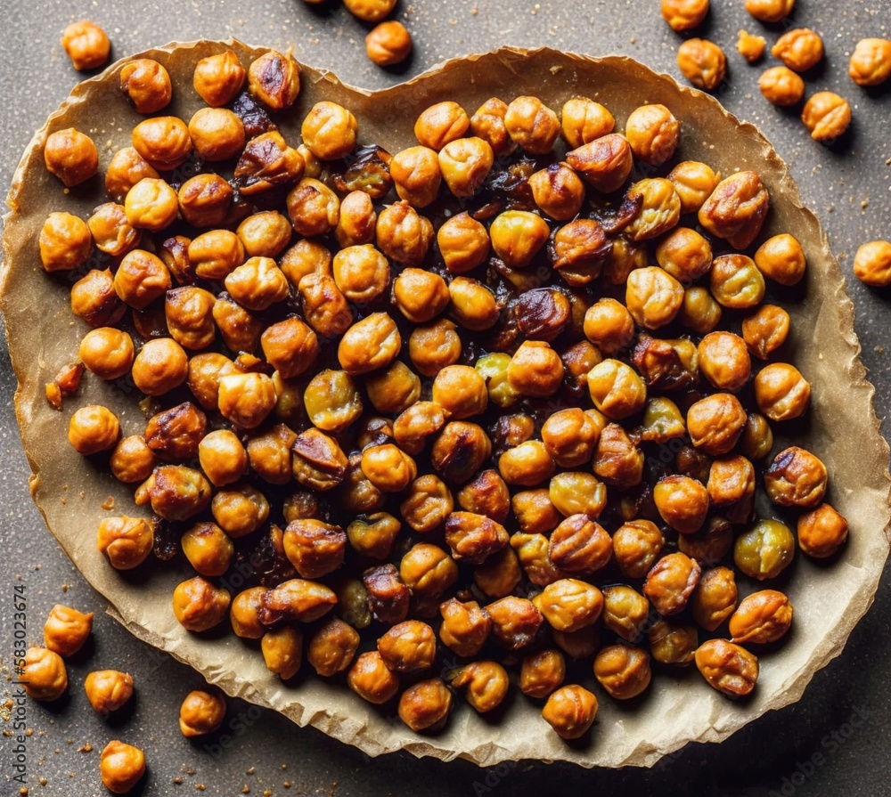Obraz premium brown Nut food hazelnut photo generative ai