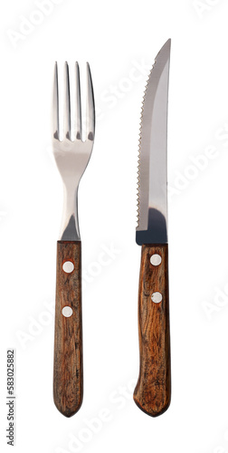 Fork and Knife on transparent background. png file