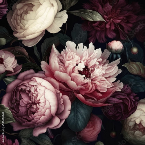 These 16 Dark Floral Aesthetic Textures showcase beautiful and abstract illustrations of flowers in a vintage style. Sized at 5000x5000 pixels  these textures add depth and character to any design.