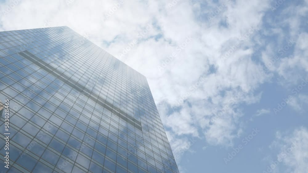Modern office high rise skyscraper financial buildings in city business ...