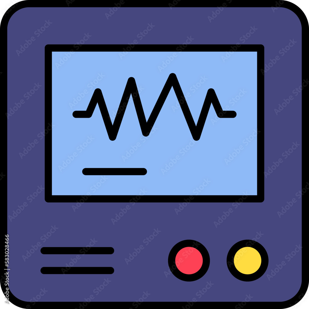 Heart Monitoring Icon Heart Monitoring Icon