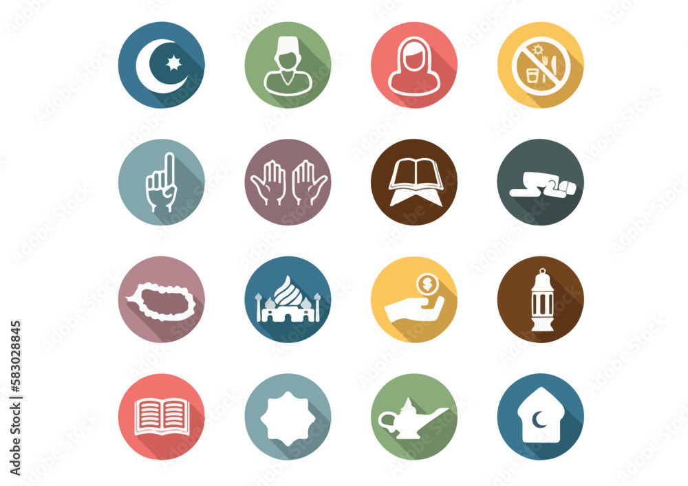 Simple Islamic Ramadan Kareem Vector Icon Simple Islamic Ramadan Kareem Vector Icon