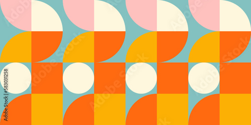 Retro geometric aesthetics big square background kopie