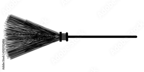 broom isolated on white
