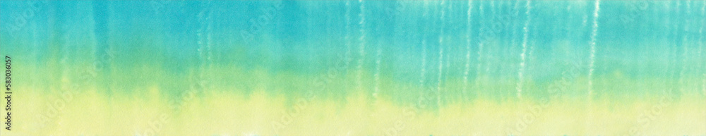 yellow and blue lines painted in watercolour with a wavy effect, blurred appearance, abstract colorful background with lines
