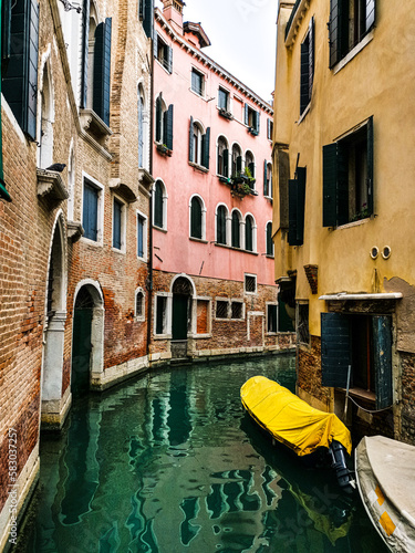 Antique building view in Venice, ITALY