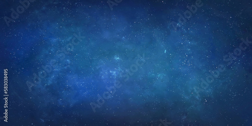 Stars in space. Starry sky wallpaper. Galaxies and stars. Cosmic landscape. © dimazel