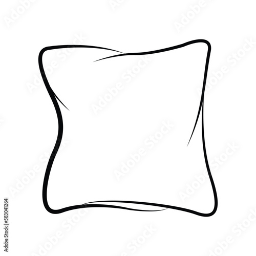 Pillow icon vector