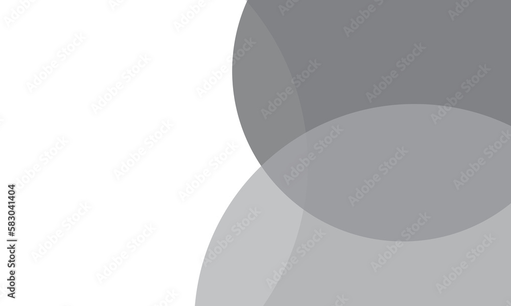 Grey color circles background with overlap layer. For wallpaper, cover, banner, poster, placard and presentation. Gray abstract background for business card and flyer template, vector illustration 