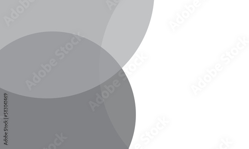 Wallpaper Mural Grey color circles background with overlap layer. For wallpaper, cover, banner, poster, placard and presentation. Gray abstract background for business card and flyer template, vector illustration  Torontodigital.ca