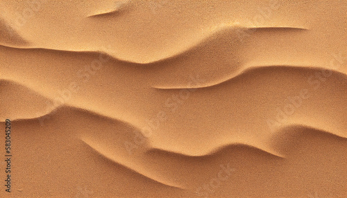 A background featuring fine brown sand with a textured and sandy feel, Generative AI © drizzlingstarsstudio