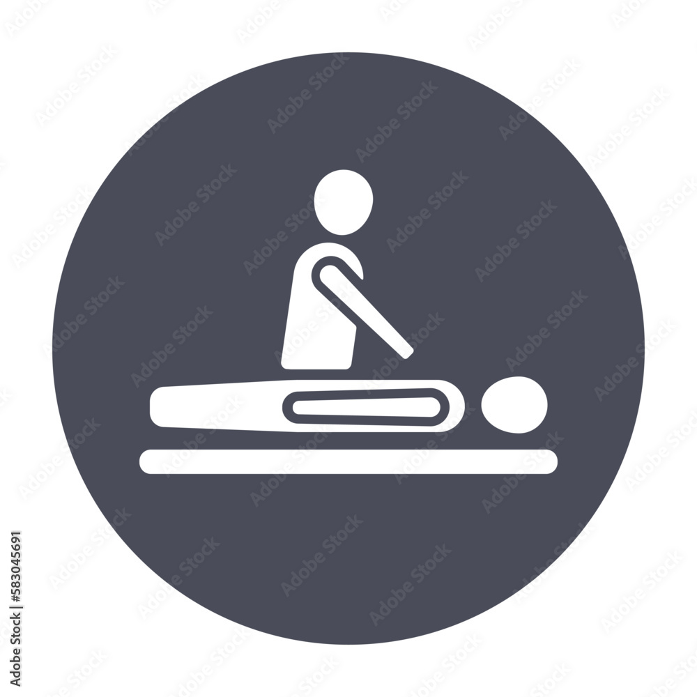 Massage icon vector, filled flat sign, solid pictogram isolated on white. Spa services symbol Massage icon vector, filled flat sign, solid pictogram isolated on white. Spa services symbol