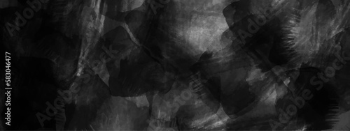 Panorama of Dark grey black slate background or texture. Black granite slabs. Very dark charcoal colors background. Sheet of black paper texture background. Blank black texture surface background, 