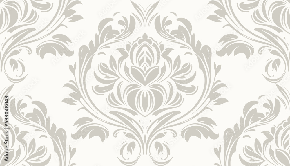 Vector damask seamless pattern background. Classical luxury old fashioned damask ornament, royal victorian seamless texture for wallpapers, textile, wrapping. Exquisite floral baroque template. Vector damask seamless pattern background. Classical luxury old fashioned damask ornament, royal victorian seamless texture for wallpapers, textile, wrapping. Exquisite floral baroque template.
