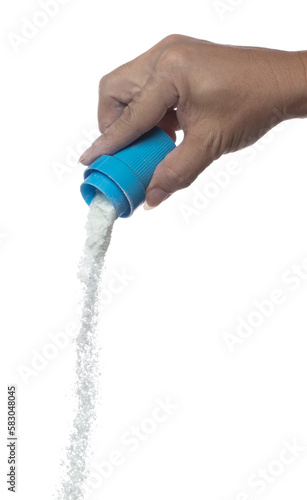 Fotografia Detergent Powder splash fly in air