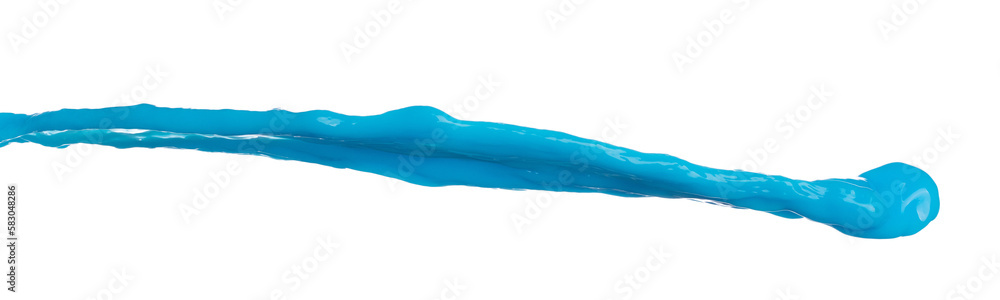 Blue paint water spill splash in shape form. Blue liquid lotion moisturizer cosmetic pour float in mid air. Blue cocktail drink explosion throw fluttering. White background isolated high speed shutter Blue paint water spill splash in shape form. Blue liquid lotion moisturizer cosmetic pour float in mid air. Blue cocktail drink explosion throw fluttering. White background isolated high speed shutter