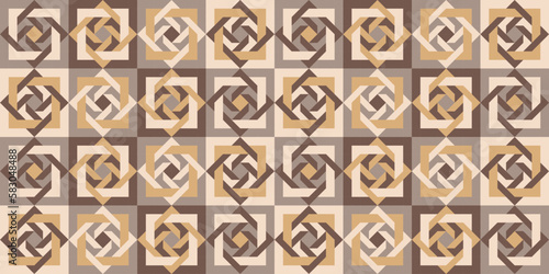 Tangled modern pattern. Seamless vector background