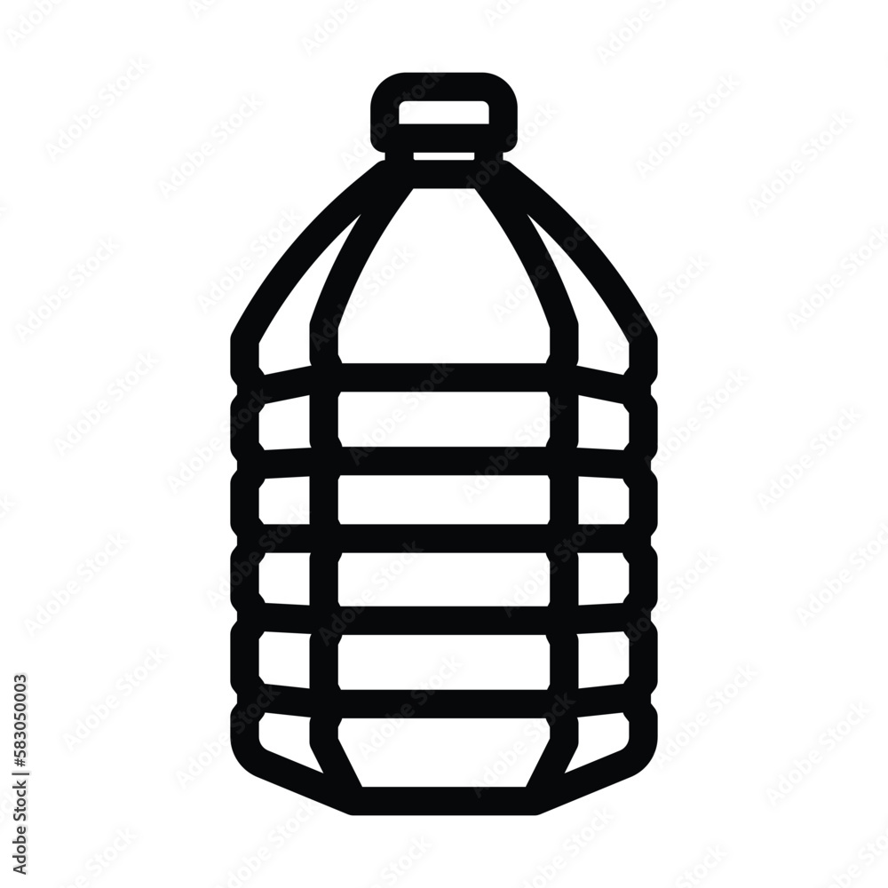 water plastic bottle line icon vector illustration water plastic bottle line icon vector illustration