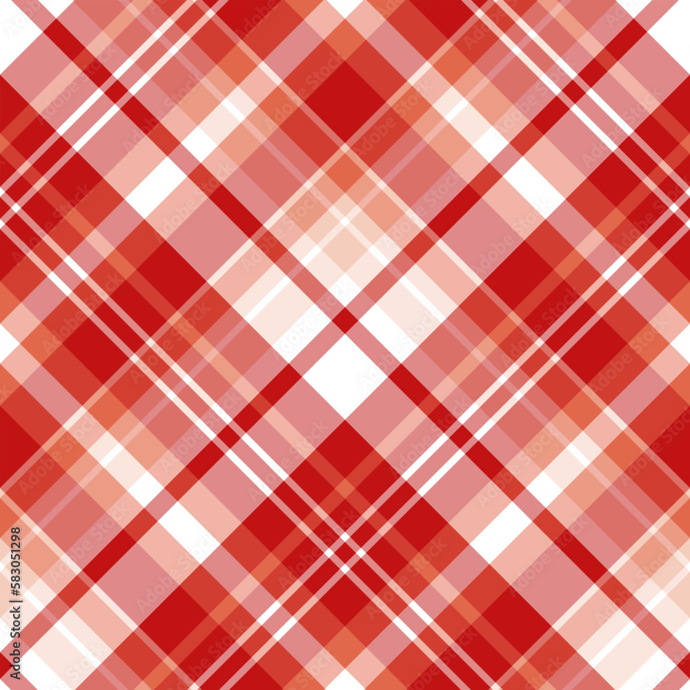 Seamless pattern in unusual red, orange and white colors for plaid, fabric, textile, clothes, tablecloth and other things. Vector image. 2 Seamless pattern in unusual red, orange and white colors for plaid, fabric, textile, clothes, tablecloth and other things. Vector image. 2